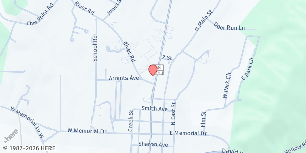 Map showing Watts Bar Church of God at 1517 State Hwy 58, Decatur, TN