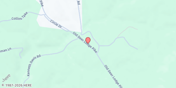 Map showing 1022 Old Deer Lodge Pike at 1022 Old Deer Lodge Pike, Deer Lodge, TN