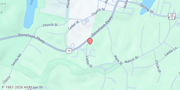 Map showing Stewart County Seniors, Dover at 111 General Rice Street, Dover, TN