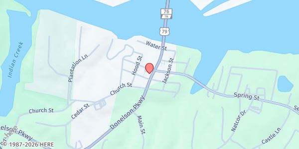 Map showing The Good Samaritans - Dover at 303 Donelson Parkway, Dover, TN