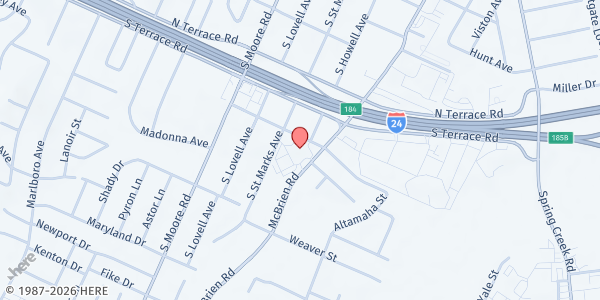 Map showing Chattanooga Community Kitchen at 951 McBrien Rd., East Ridge, TN