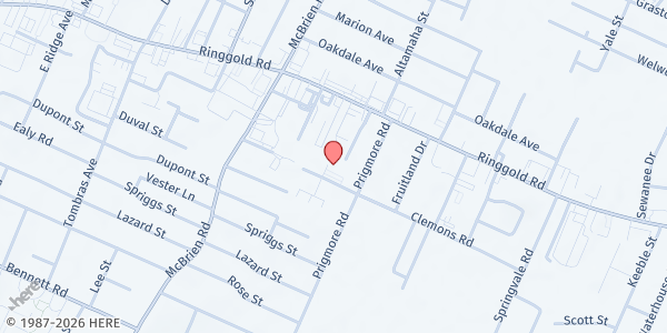 Map showing Covenant Baptist Church - Chattanooga at 5335 Clemons Rd., East Ridge, TN