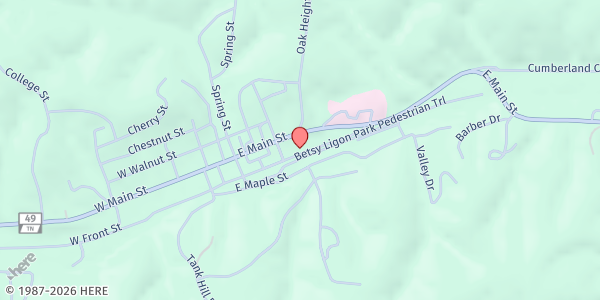 Map showing Bethesda Community Center at , Erin, TN