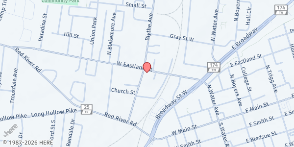 Map showing NorthField Church - The Sumner Center (4th Saturday Location) at 255 Dorothy Jordan Ave, Gallatin, TN