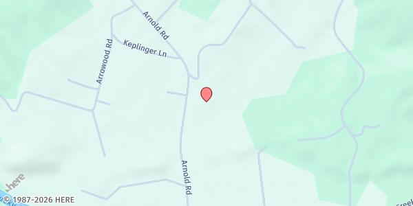 Map showing Cherry Grove Baptist Church at 104 Cherry Grove Rd., Garber, TN