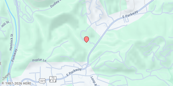 Map showing First Baptist Gatlinburg at First Baptist Gatlinburg, Gatlinburg, TN