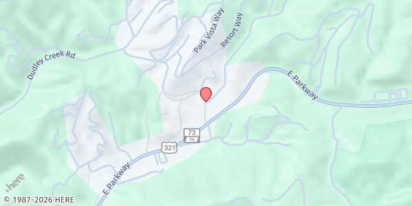 Map showing Gatlinburg Food Distribution at Gatlinburg, Gatlinburg, TN