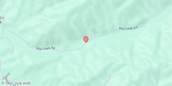 Map showing Lane's Market at 4320 Big Creek Road, Grassy Fork, TN
