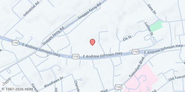 Map showing 1505 Highway 11E at 1505 Highway 11E, Greeneville, TN
