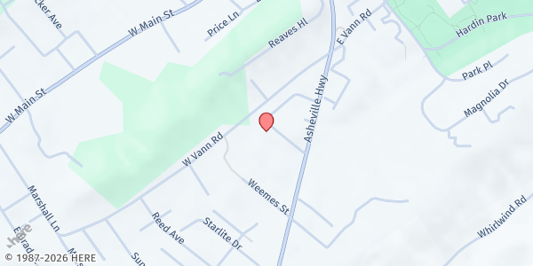 Map showing Greeneville Seventh Day Adventist at 120 Idletime Dr., Greeneville, TN