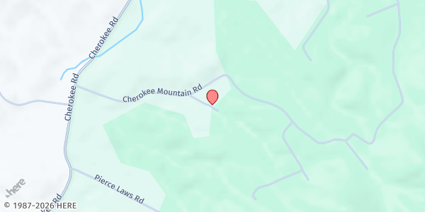 Map showing Potters Wheel Church at 201 Cherokee Mountain Rd, Greenwood, TN
