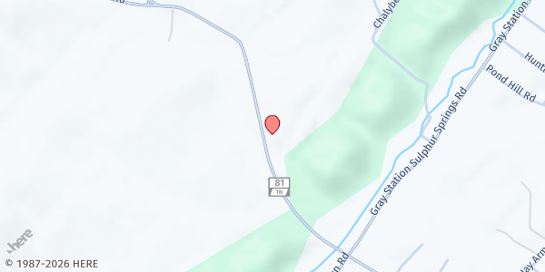 Map showing Community Help Center - Haws Crossroads at 1591 Hwy 81, Haws Crossroads, TN