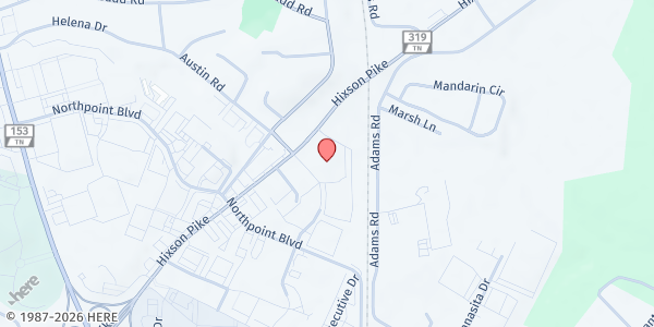 Map showing Abba's House, Inc. at 5208 Hixson Pike, Hixson, TN