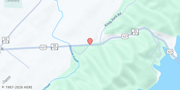 Map showing Friendship Chapel Baptist Church at 5109 Hwy 421, Holston Valley, TN