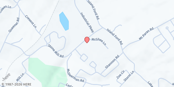 Map showing 1112 McGhee Lane at 1112 McGhee Lane, Jacksboro, TN