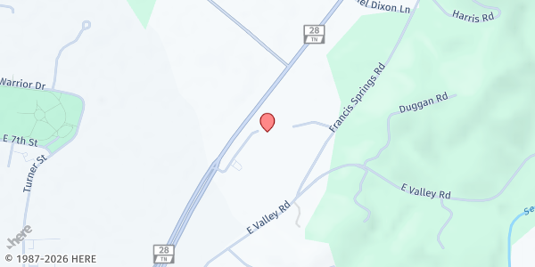 Map showing Marion County Community Ministries at 300 Cornerstone Dr, Jasper, TN