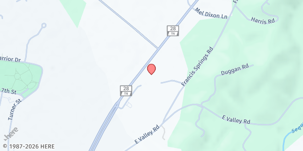 Map showing Morton Memorial UMC Food Ministry at 300 Cornerstone Dr, Jasper, TN