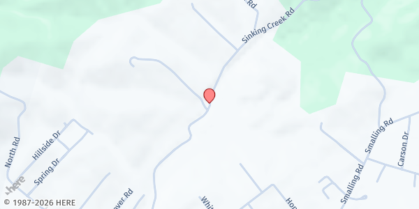Map showing Food Assist (Berea FWB Church) at 2415 Sinking Creek Rd, Johnson City, TN