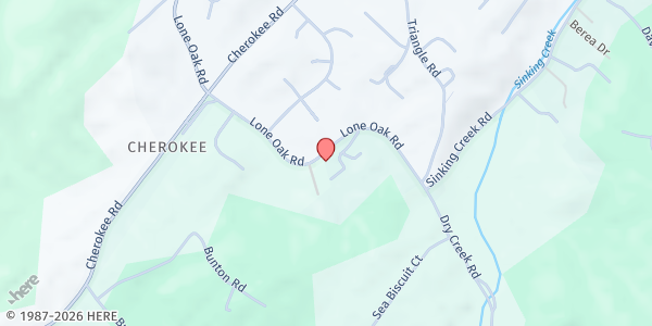 Map showing Lone Oak Christian Church at 1914 Lone Oak Rd, Johnson City, TN