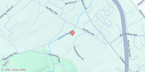 Map showing VFW Johnson City at 2518 Jim Funkhouser Rd, Johnson City, TN