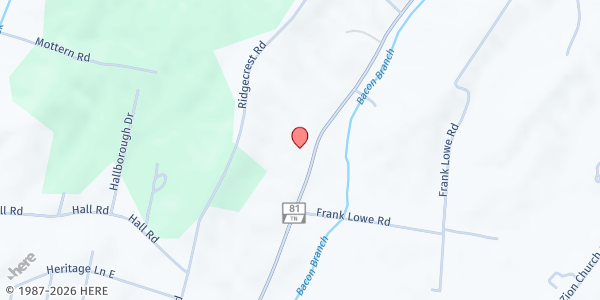 Map showing Lighthouse Baptist Church at 1916 Hwy 81 S, Jonesborough, TN