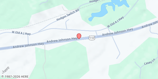 Map showing VFW 9724 Jonesborough at 2463 W Hwy 11E, Jonesborough, TN