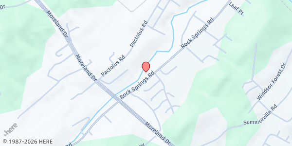 Map showing Heritage First Church of God at 470 Rock Springs Rd, Kingsport, TN