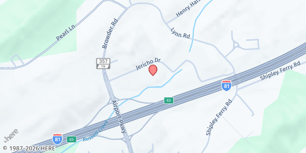 Map showing Mosheim Community Outreach Center at Mosheim Community Outreach Center, Kingsport, TN