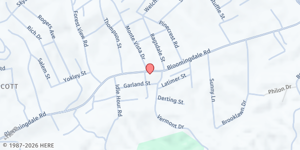 Map showing Vermont UMC at 1817 Bloomingdale Rd, Kingsport, TN