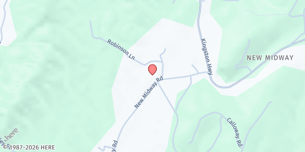 Map showing From the Heart Food Pantry at 240 New Midway Road, Kingston, TN