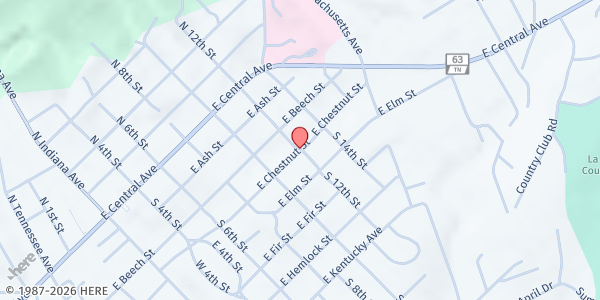 Map showing Food Life Services of Campbell County at 801 E. Chestnut St., La Follette, TN