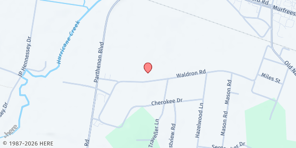 Map showing LaVergne First United Methodist Church at 248 Waldron Road, LaVergne, TN