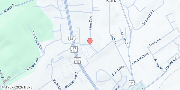 Map showing Lenoir City Food Pantry at , Lenoir City, TN
