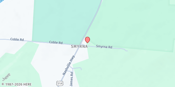 Map showing Mt. Carmel Baptist Church at 4011 Nashville Hwy., Lewisburg, TN