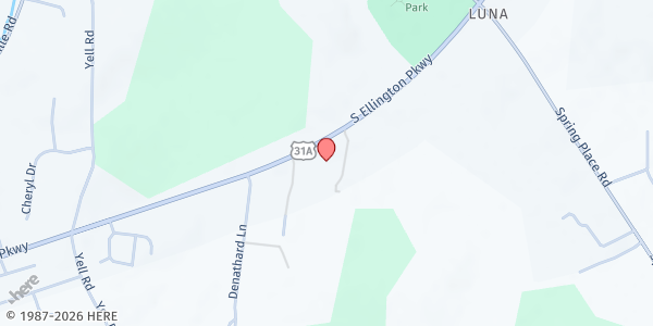 Map showing Seeds of Hope Community Food Bank at 1041 S Ellington Pkwy, Lewisburg, TN