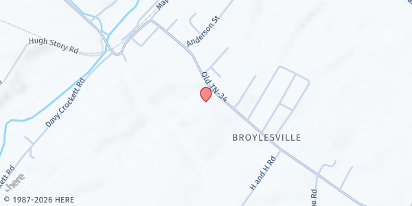 Map showing Limestone FWB at 3709 Old State Rte 34, Limestone, TN
