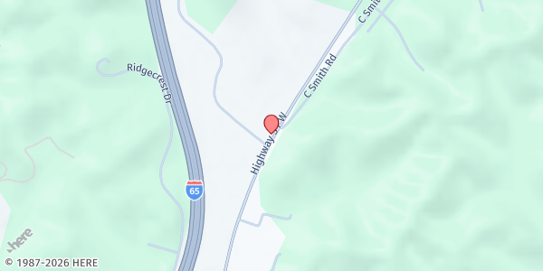 Map showing Praise Chapel New Life at 1210 Louisville Highway, Lohman, TN