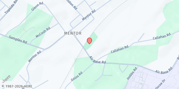 Map showing 2428 Airbase Road at 2428 Airbase Road, Louisville, TN