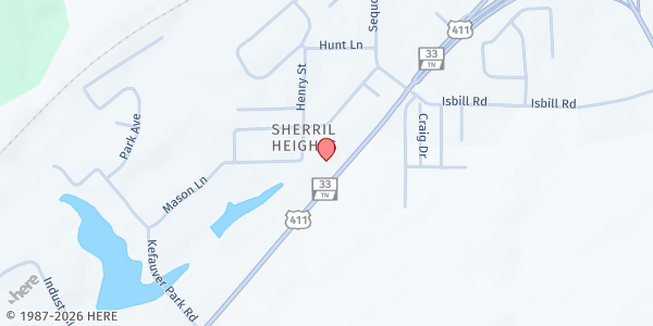 Map showing Good Shepherd Center at 5150 Hwy 411, Madisonville, TN