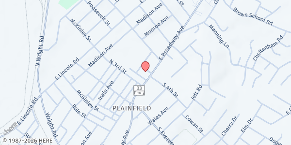 Map showing United Way of Blount County - Main Office at 1615 E Broadway Ave, Maryville, TN