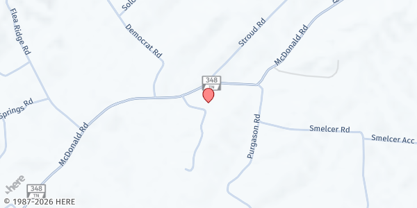 Map showing McDonald Mission Center at 75 Ailshie Ln, Mohawk, TN