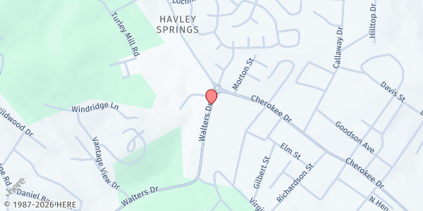 Map showing Morristown Food Pantry at Morristown, Morristown, TN