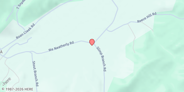 Map showing Community Church of Mountain City at 167 W E Neatherly Rd, Mountain City, TN