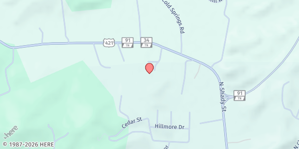 Map showing Valley Grove Apts. at 924 Medical Park Dr, Mountain City, TN