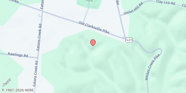 Map showing Joelton Church of Christ at 3541 Old Clarksville Pike, Nashville-Davidson, TN