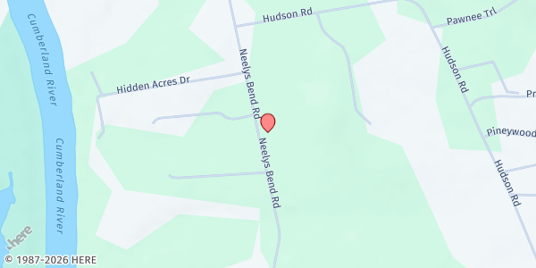 Map showing Madison Hispanic-American Seventh Day Adventist at 1605 Neelys Bend, Nashville-Davidson, TN