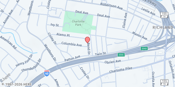 Map showing Skyview Apartments at Skyview Apartments, Nashville-Davidson, TN