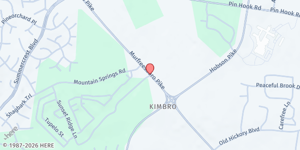 Map showing Connect Us Health - Antioch at 3754 Murfreesboro Pike, 2nd floor, Nashville, TN
