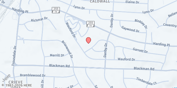 Map showing Norman Binkley Elementary School at 4700 West Longdale Drive, Nashville, TN