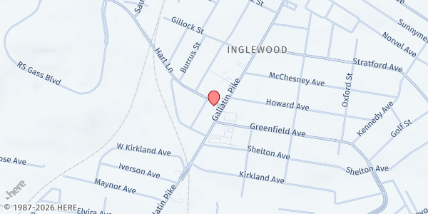 Map showing People Loving Nashville - Main Location at 3511 Gallatin Pike, Suite 105, Nashville, TN